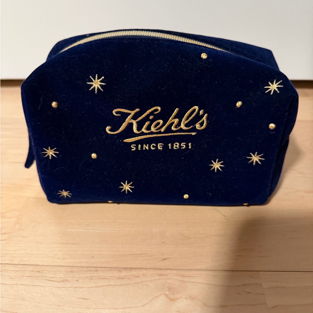 Kiehl's Midnight Blue Velvet Pouch